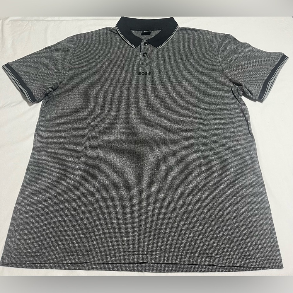 Hugo Boss Men's Charcoal Polo Shirt